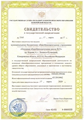 свидетельство об аккредитации
